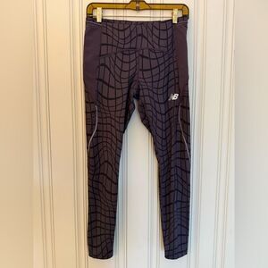 New Balance Purple Geometric Leggings